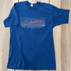 Vtg Slenderize Get Off Your Can’t Exercise Shirt‎
